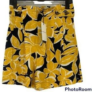Yellow Resort Floral Shorts